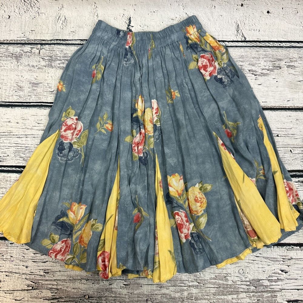 Anna Bella Designs Y2K Skirt Semi Sheer Floral‎ Burnout [One Size] Made in USA